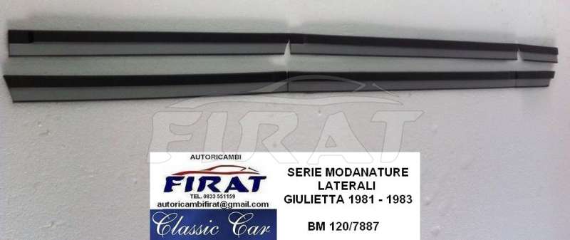 MODANATURE LATERALI GIULIETTA 81 - 83